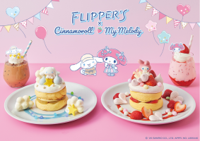 FLIPPER’S全店でサンリオとのコラボパンケーキ提供中！